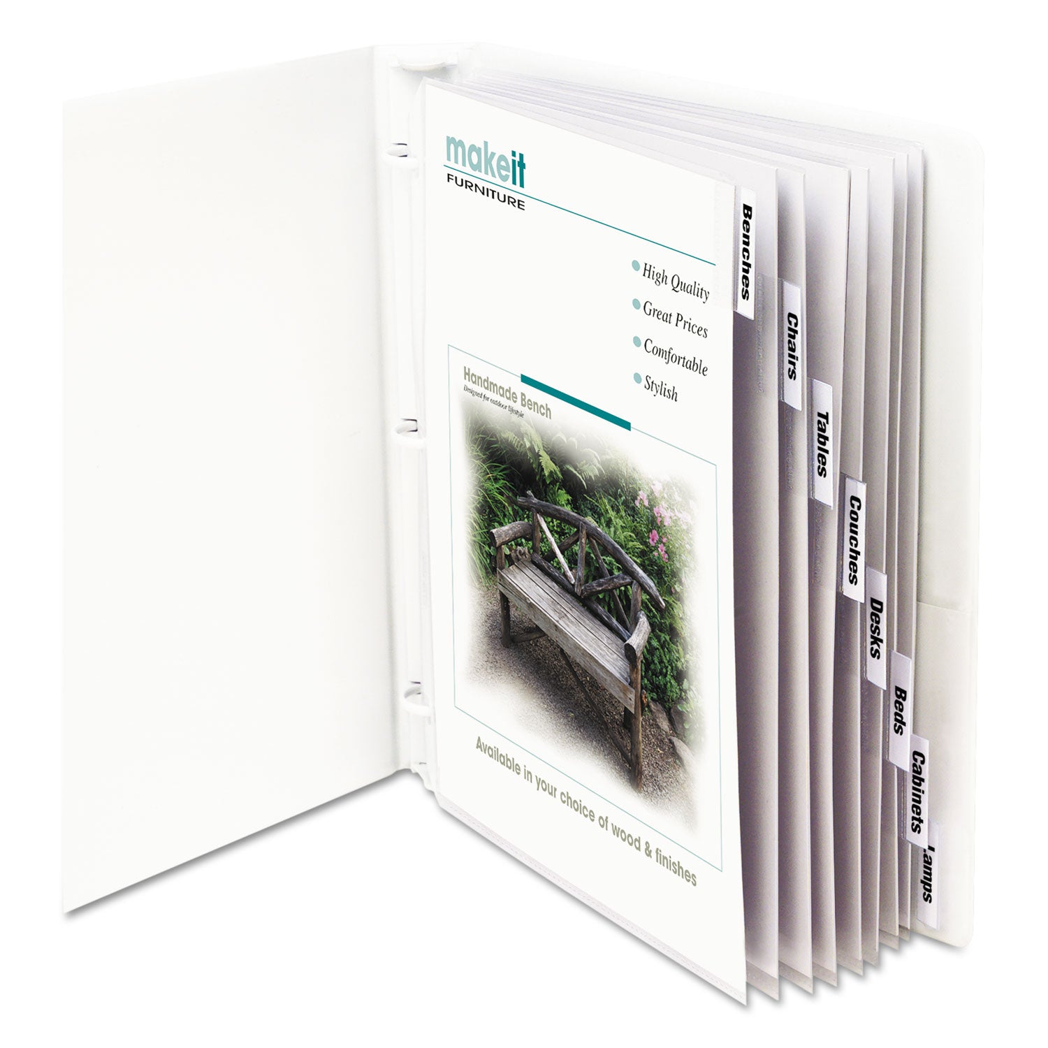 C-Line Sheet Protectors with Index Tabs, Clear Tabs, 2", 11 x 8.5, 8/Set (05587)