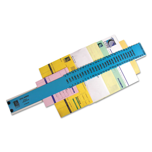 C-Line Plastic Indexed Sorter, 32 Dividers, Alpha/Numeric/Date Index, Letter Size, Blue Frame (30532)