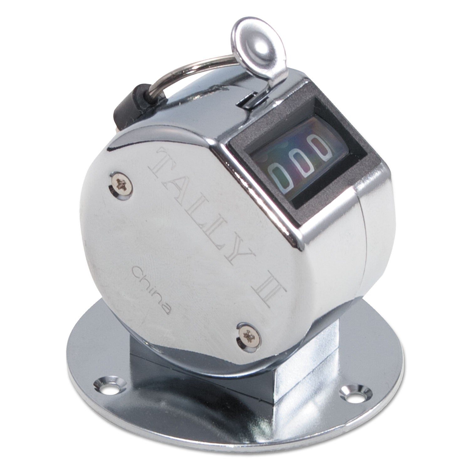 Bates Tally II Desk Model Tally Counter, Registers 0-9999, Chrome (9841005)