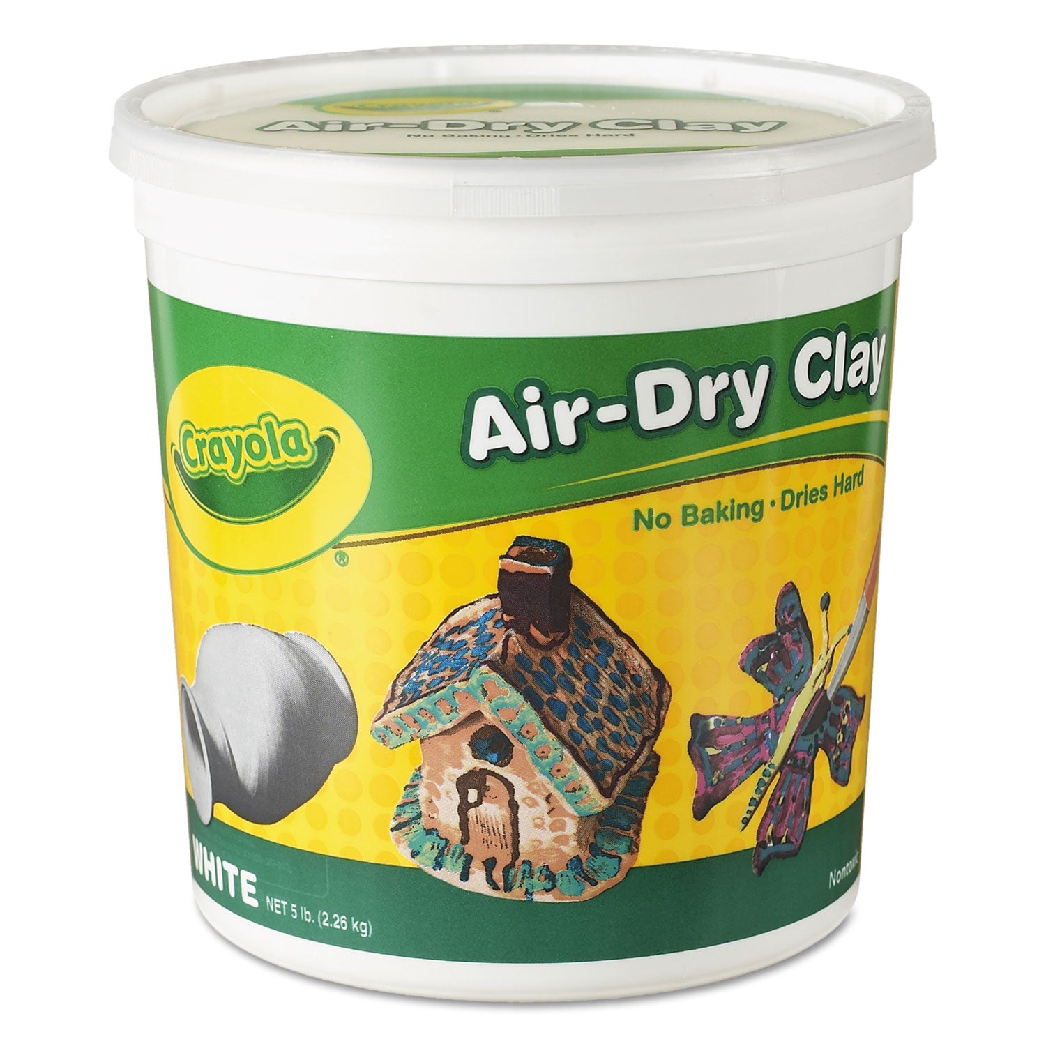 Crayola Air-Dry Clay, White, 5 lbs (575055)