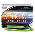 Alliance X-Treme Rubber Bands, Size 117B, 0.08" Gauge, Lime Green, 1 lb Box, 200/Box (02005)