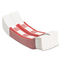 PAP-R Products Currency Straps, Red, $500 in $5 Bills, 1000 Bands/Pack (400500)