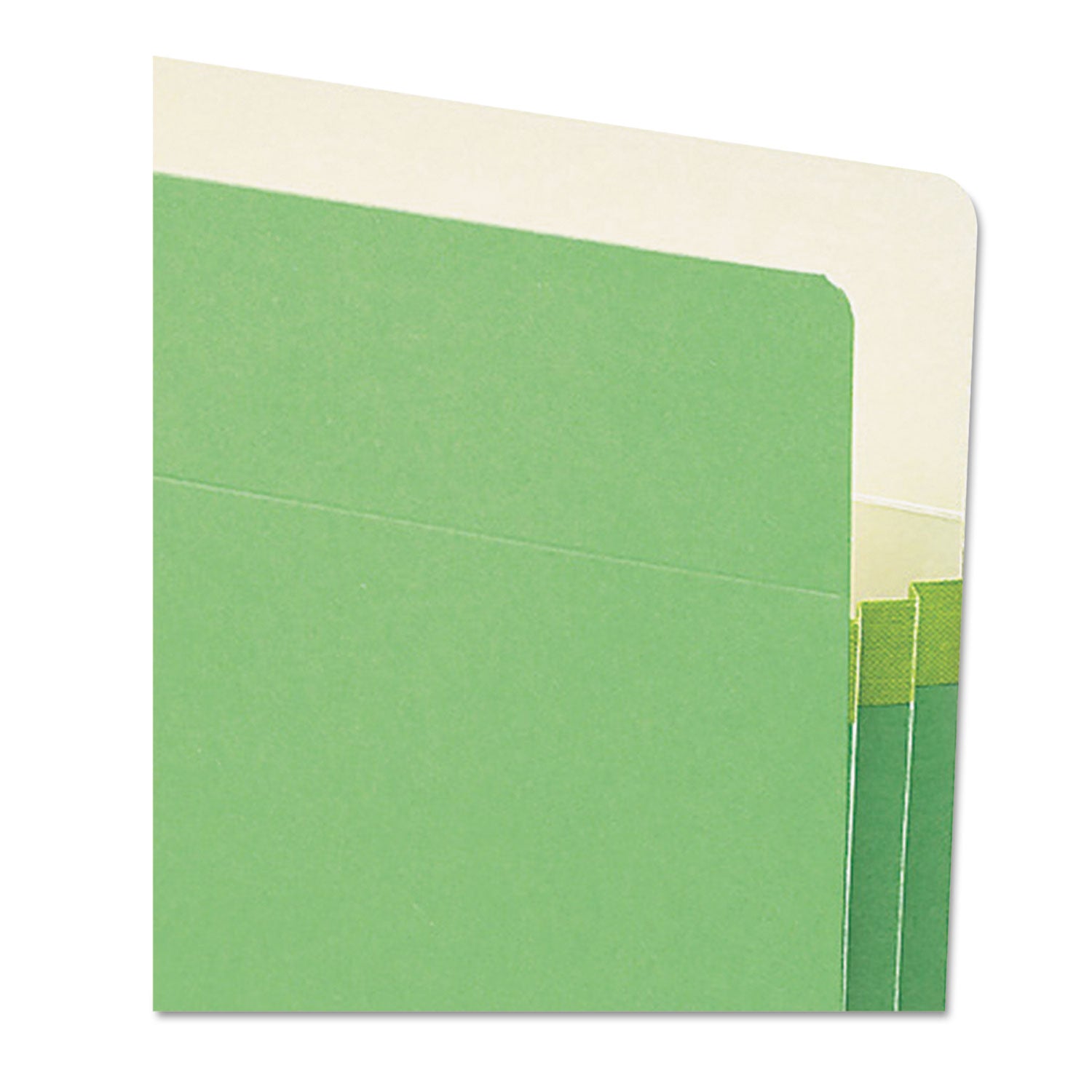 Smead Colored File Pockets, 1.75" Expansion, Letter Size, Green (73216)