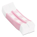 PAP-R Products Currency Straps, Pink, $250 in Dollar Bills, 1000 Bands/Pack (400250)