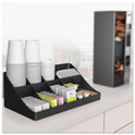 Mind Reader 11-Compartment Coffee Condiment Organizer, 18.25 x 6.63 x 9.78, Black (COMORGBLK)