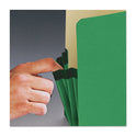 Smead Colored File Pockets, 5.25" Expansion, Letter Size, Green (73236)