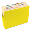 Smead Colored File Pockets, 1.75" Expansion, Letter Size, Yellow (73223)