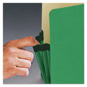 Smead Colored File Pockets, 3.5" Expansion, Legal Size, Green (74226)