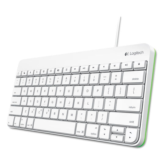 Logitech Wired Keyboard for iPad, Apple Lightning, White (920006341)