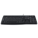 Logitech K120 Ergonomic Desktop Wired Keyboard, USB, Black (920002478)