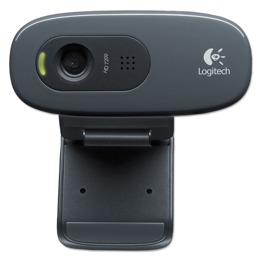 Logitech C270 HD Webcam, 1280 pixels x 720 pixels, 1 Mpixel, Black (960000694)