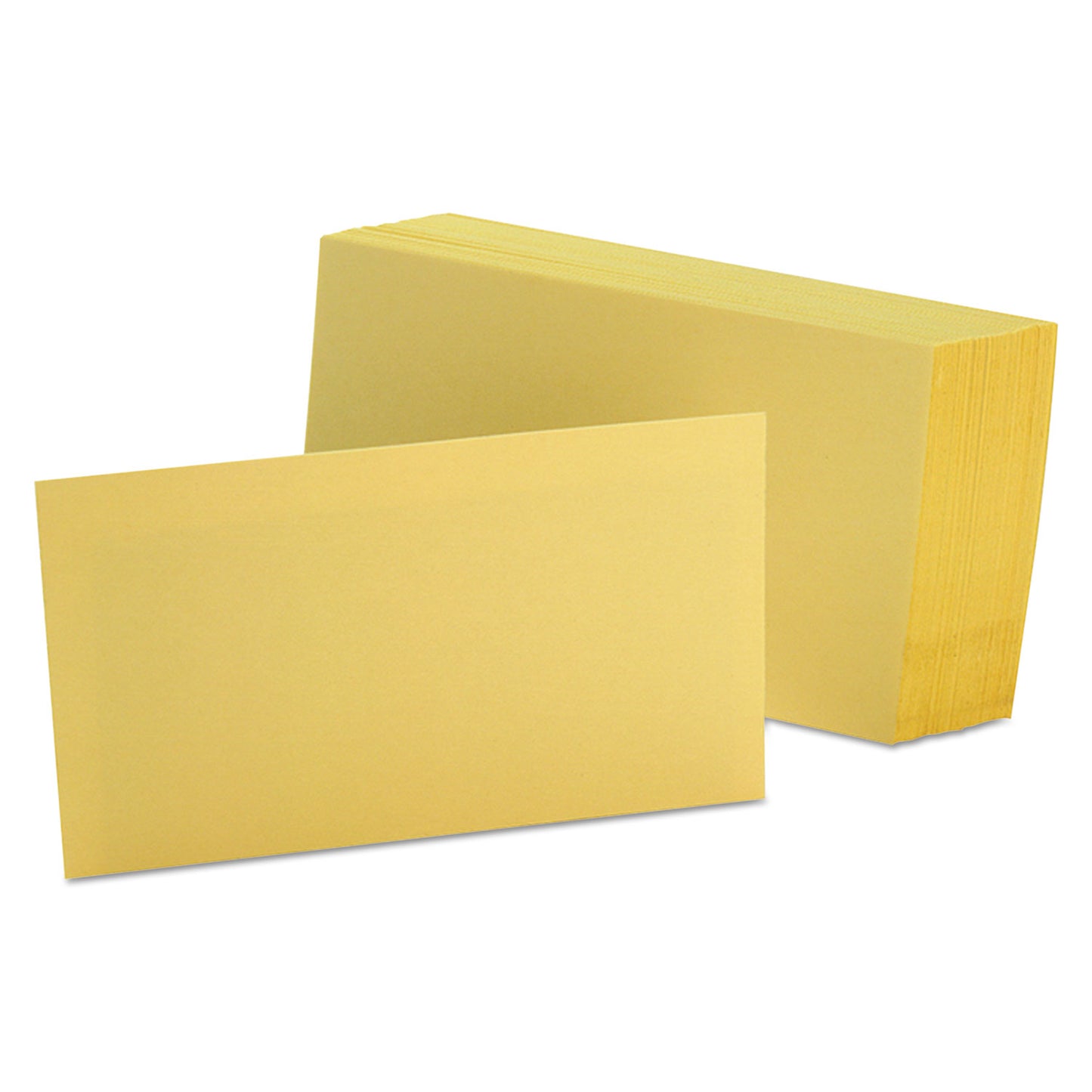 Oxford Unruled Index Cards, 3 x 5, Canary, 100/Pack (7320CAN)