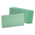 Oxford Ruled Index Cards, 3 x 5, Green, 100/Pack (7321GRE)