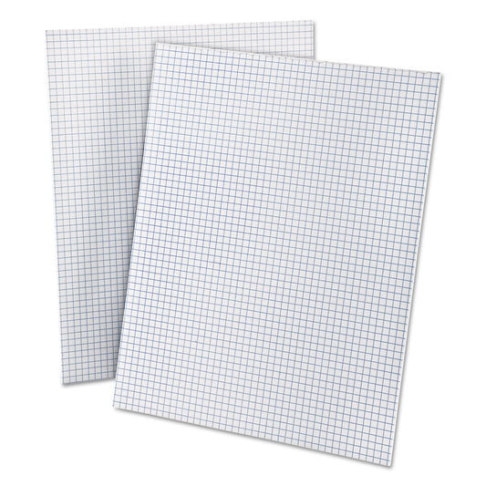 Ampad Quadrille Pads, Quadrille Rule (4 sq/in), 50 White (Heavyweight 20 lb Bond) 8.5 x 11 Sheets (22000)