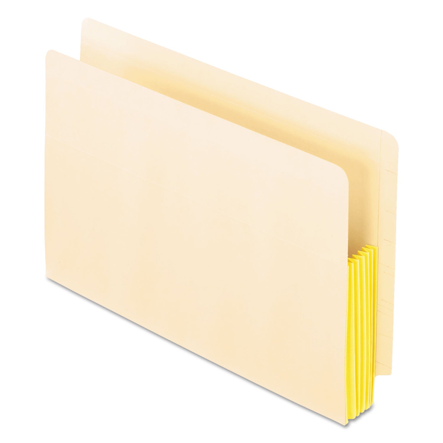 Pendaflex Manila Drop Front Shelf File Pockets with Rip-Proof-Tape Gusset Top, 5.25" Expansion, Legal Size, Manila, 10/Box (22823)