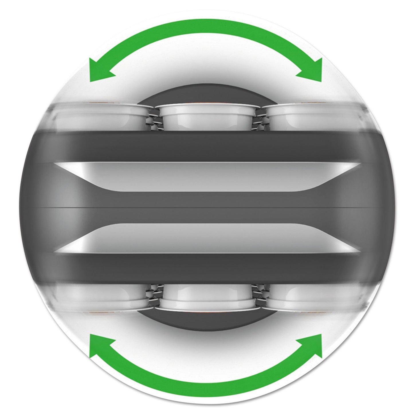 Mind Reader Coffee Pod Carousel, Fits 30 Pods, 6.8 x 6.8 x 12.63, Black (CRS02BLK)