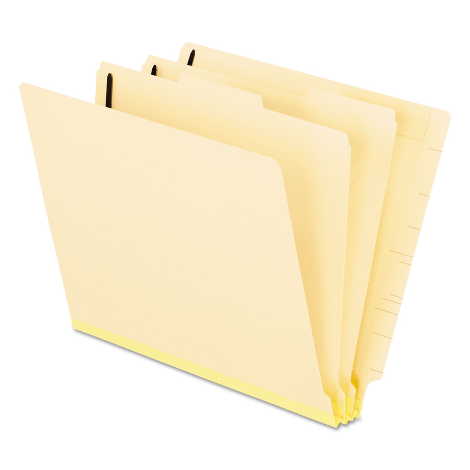 Pendaflex Manila End Tab Classification Folders, 2" Expansion, 2 Dividers, 6 Fasteners, Letter Size, Manila Exterior, 10/Box (13175)