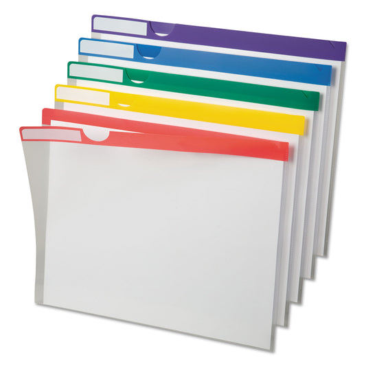 Pendaflex Clear Poly Index Folders, Letter Size, Assorted Colors, 10/Pack (50981)