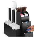 Mind Reader Coffee Condiment Caddy Organizer, 10 Compartments, 5.4 x 11 x 12.6, Black (CAD01BLK)