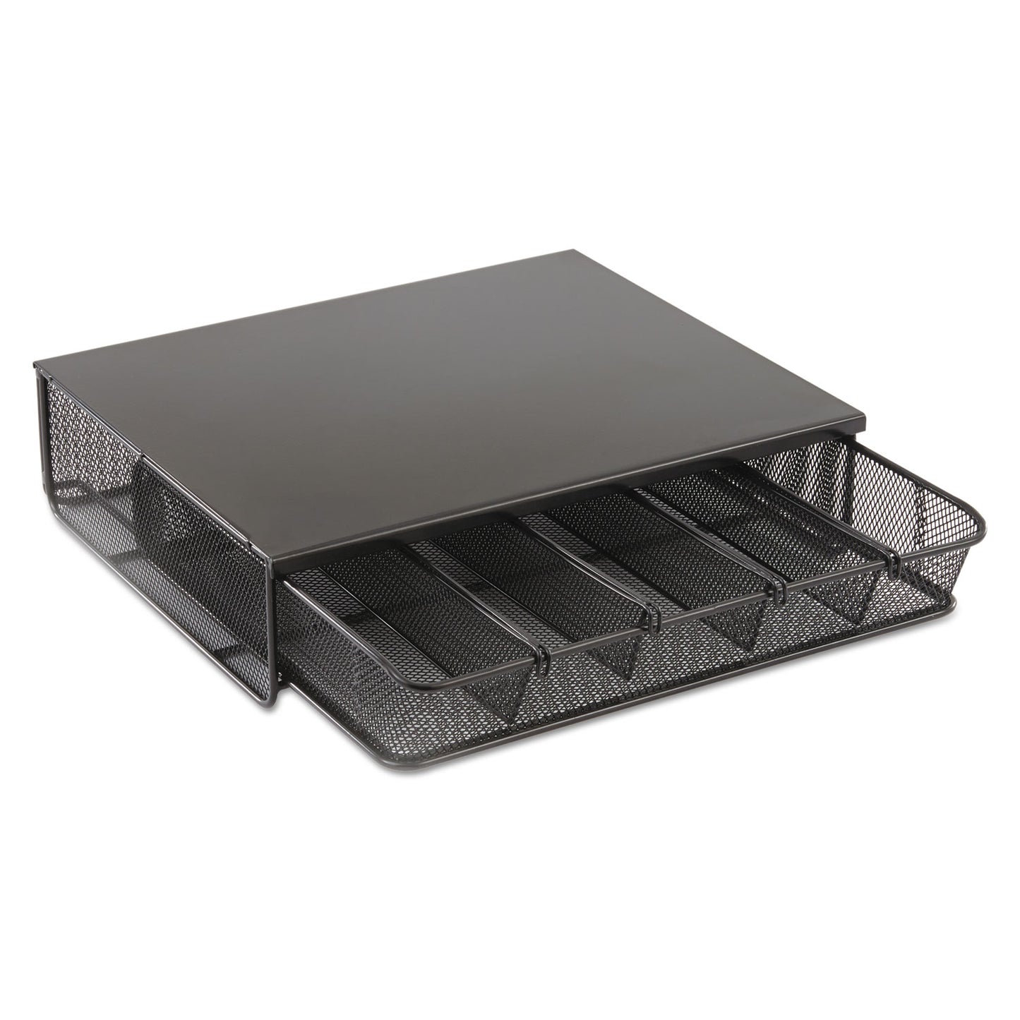 Safco One Drawer Hospitality Organizer, 5 Compartments, 12.5 x 11.25 x 3.25, Black (3274BL)