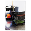 Safco 3 Drawer Hospitality Organizer, 7 Compartments, 11.5 x 8.25 x 8.25, Black (3275BL)