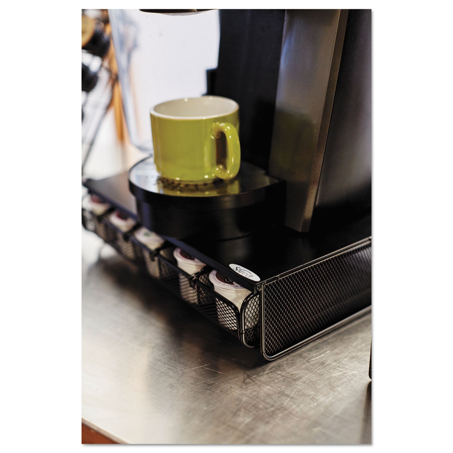 Safco One Drawer Hospitality Organizer, 5 Compartments, 12.5 x 11.25 x 3.25, Black (3274BL)