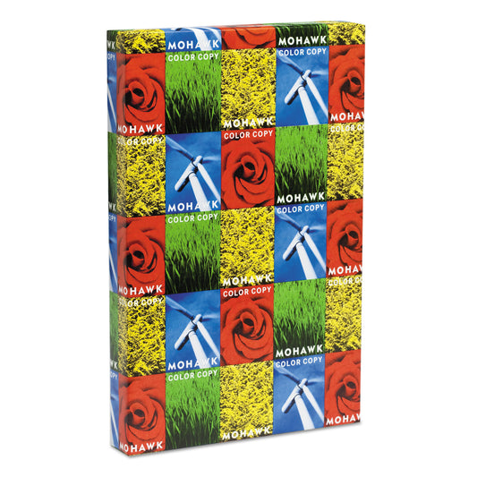 Mohawk Color Copy Recycled Paper, 94 Bright, 28 lb Bond Weight, 11 x 17, PC White, 500/Ream (54302)