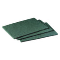 Scotch-Brite Commercial Scouring Pad 96, 6 x 9, Green, 10/Pack (96CC)