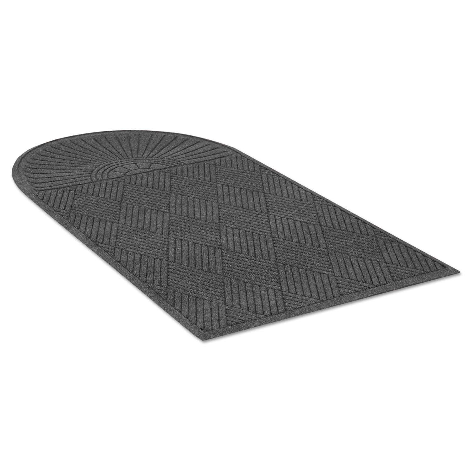 Guardian EcoGuard Diamond Floor Mat, Single Fan, 36 x 72, Charcoal (EGDSF030604)