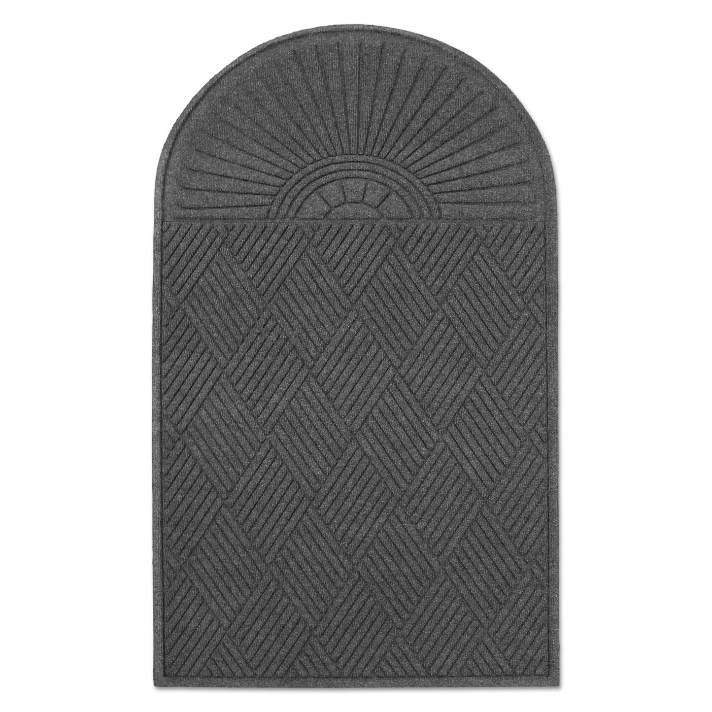 Guardian EcoGuard Diamond Floor Mat, Single Fan, 36 x 72, Charcoal (EGDSF030604)