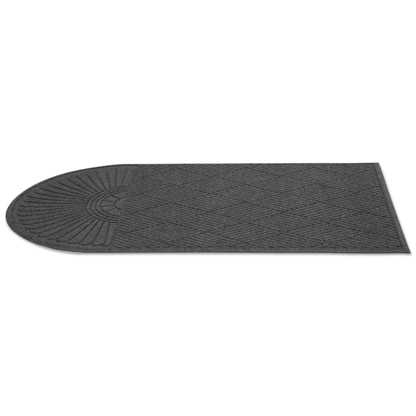 Guardian EcoGuard Diamond Floor Mat, Single Fan, 36 x 72, Charcoal (EGDSF030604)