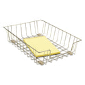 Fellowes Wire Desk Tray Organizer, 1 Section, Letter Size Files, 10" x 14.13" x 3", Silver (60012)