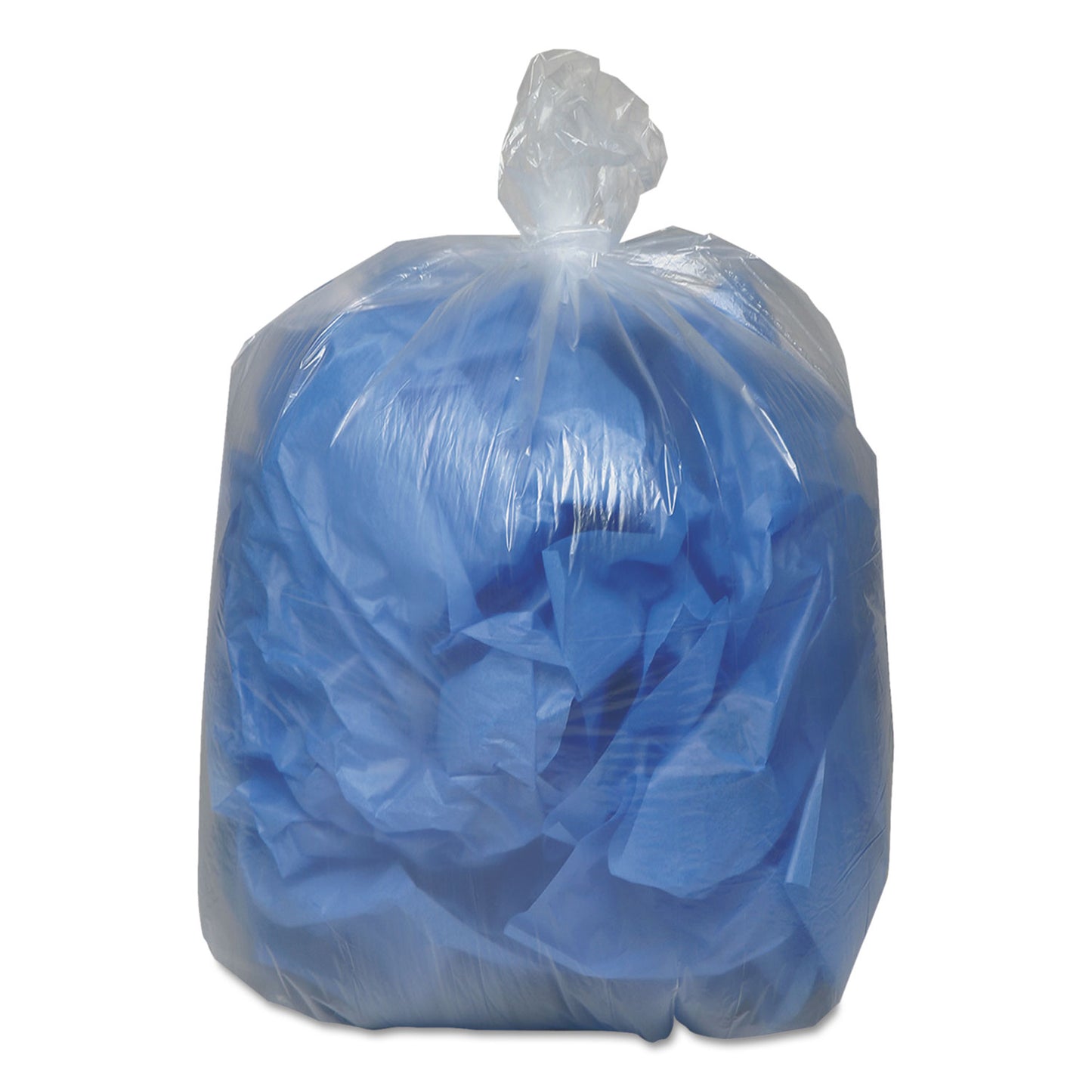 Classic Clear Linear Low-Density Can Liners, 10 gal, 0.6 mil, 24" x 23", Clear, 25 Bags/Roll, 20 Rolls/Carton (242315C)