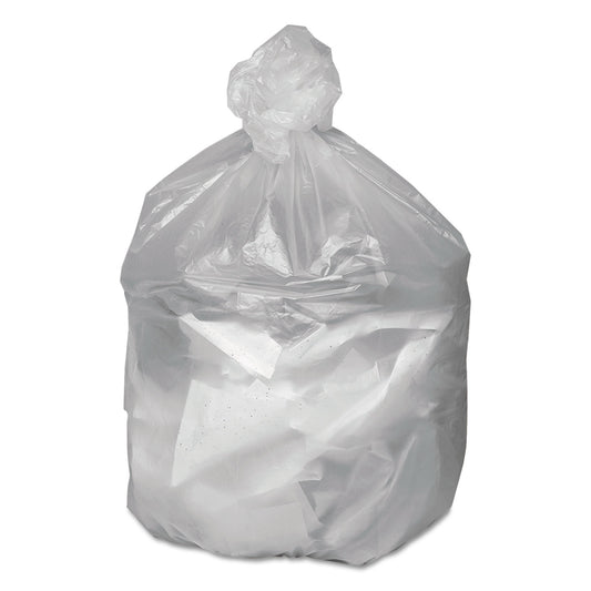 n Tuff Waste Can Liners, 45 gal, 10 mic, 40" x 46", Natural, 25 Bags/Roll, 10 Rolls/Carton (GNT4048)