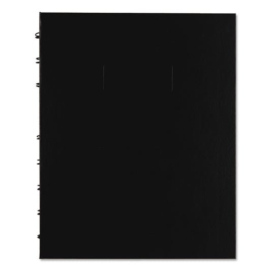 Blueline NotePro Quad Notebook, Data/Lab-Record Format with Narrow and Quadrille Rule Sections, Black Cover, (96) 9.25 x 7.25 Sheets (A44C81)