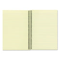 National Paper Single-Subject Wirebound Notebooks, Narrow Rule, Brown Paperboard Cover, (80) 8.25 x 6.88 Sheets (33004)