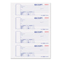 Rediform Durable Hardcover Numbered Money Receipt Book, Two-Part Carbonless, 6.88 x 2.75, 4 Forms/Sheet, 300 Forms Total (S1654NCR)