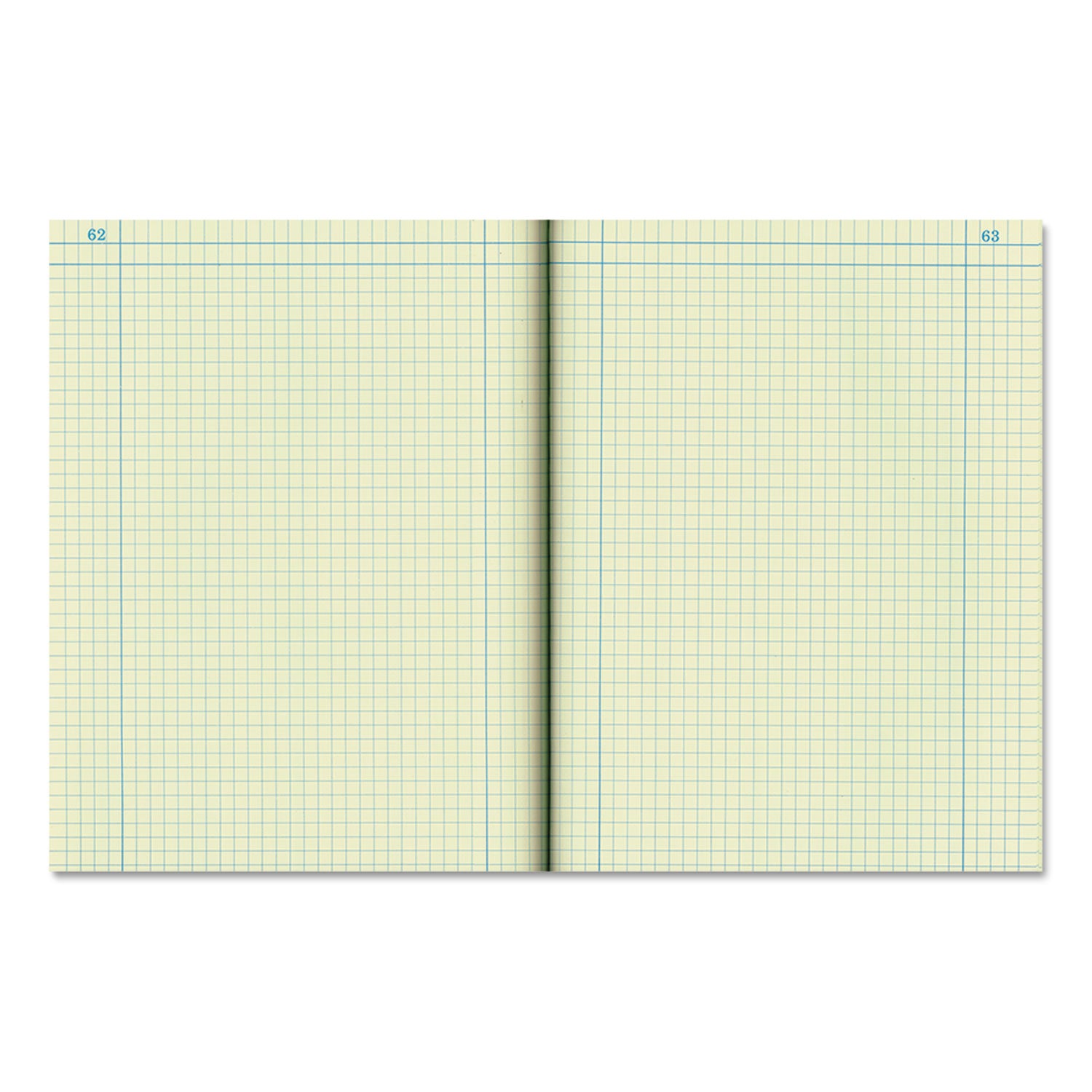 National Paper Computation Notebook, Quadrille Rule (4 sq/in), Brown Cover, (75) 11.75 x 9.25 Sheets (43648)