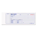 Rediform Receipt Book, Two-Part Carbonless, 7 x 2.75, 4 Forms/Sheet, 100 Forms Total (8L800)