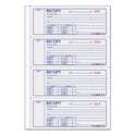 Rediform Money Receipt Book, FormGuard Cover, Three-Part Carbonless, 7 x 2.75, 4 Forms/Sheet, 100 Forms Total (8L808R)