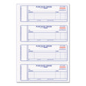 Rediform Purchase Order Book, 5 Lines, Two-Part Carbonless, 7 x 2.75, 4 Forms/Sheet, 400 Forms Total (1L176)