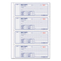 Rediform Money Receipt Book, Softcover, Three-Part Carbonless, 7 x 2.75, 4 Forms/Sheet, 100 Forms Total (8L808)