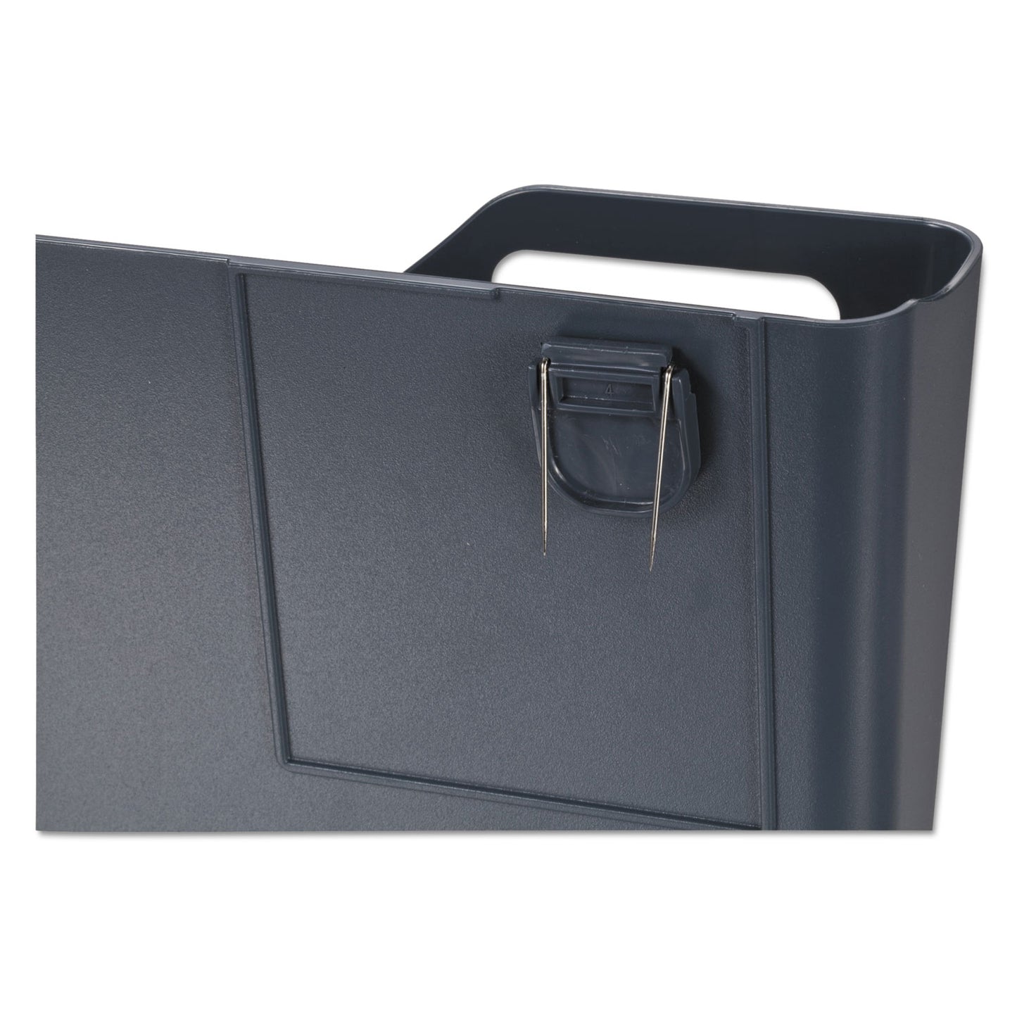 Officemate VerticalMate Cubicle Wall File Pocket, Plastic, Letter Size, 11.5" x 2" x 9", Slate Gray (29152)