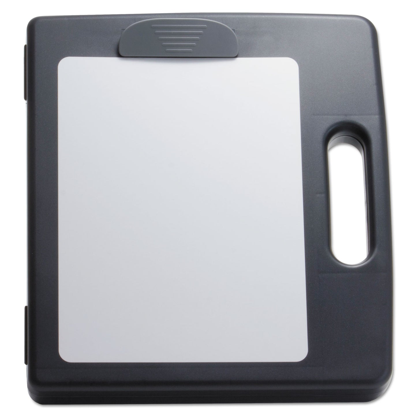 Officemate Portable Dry Erase Clipboard Case, 0.5" Clip Capacity, Holds 8.5 x 11 Sheets, Charcoal (83382)