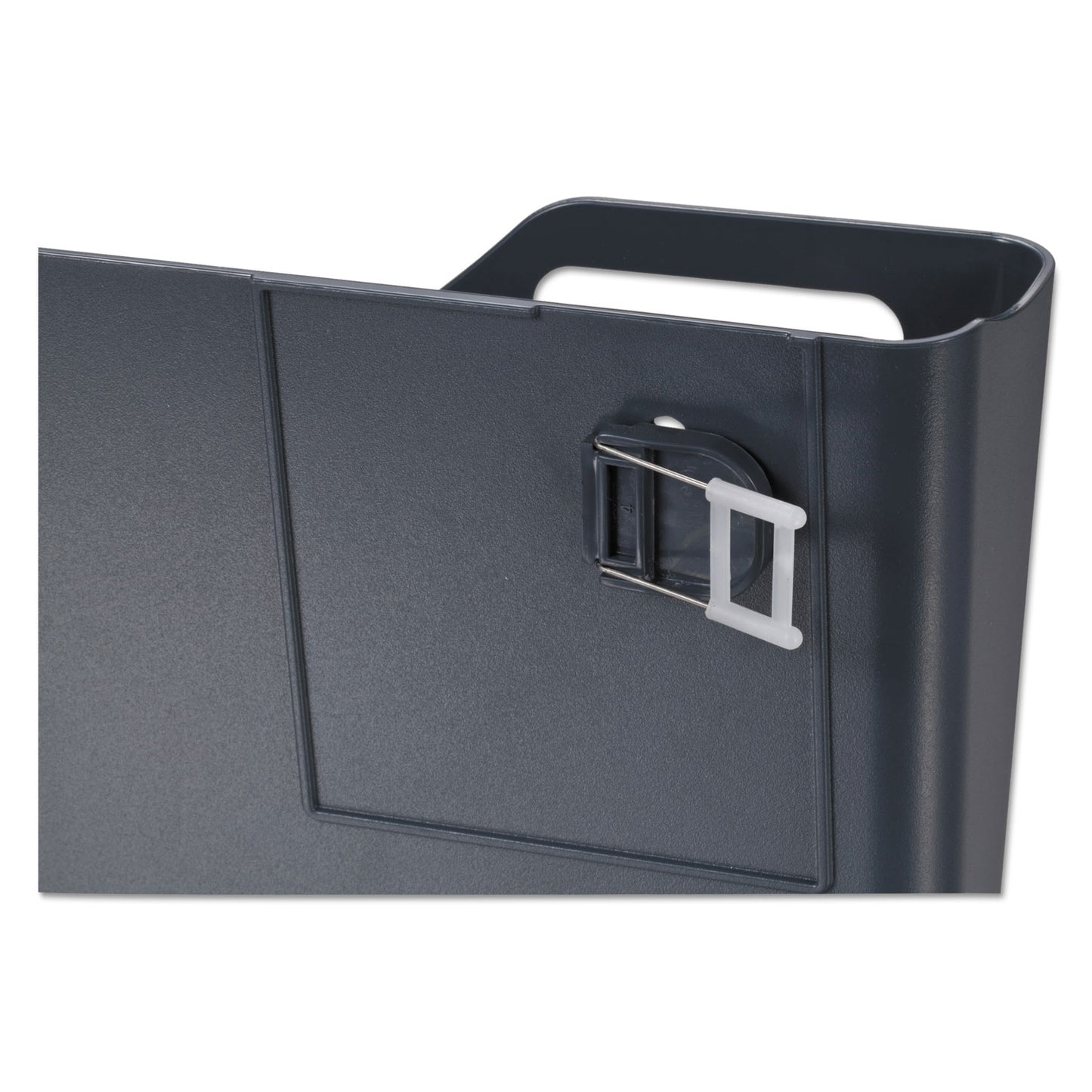 Officemate VerticalMate Cubicle Wall File Pocket, Plastic, Letter Size, 11.5" x 2" x 9", Slate Gray (29152)