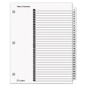 Cardinal OneStep Printable Table of Contents and Dividers, 31-Tab, 1 to 31, 11 x 8.5, White, White Tabs, 1 Set (60113)
