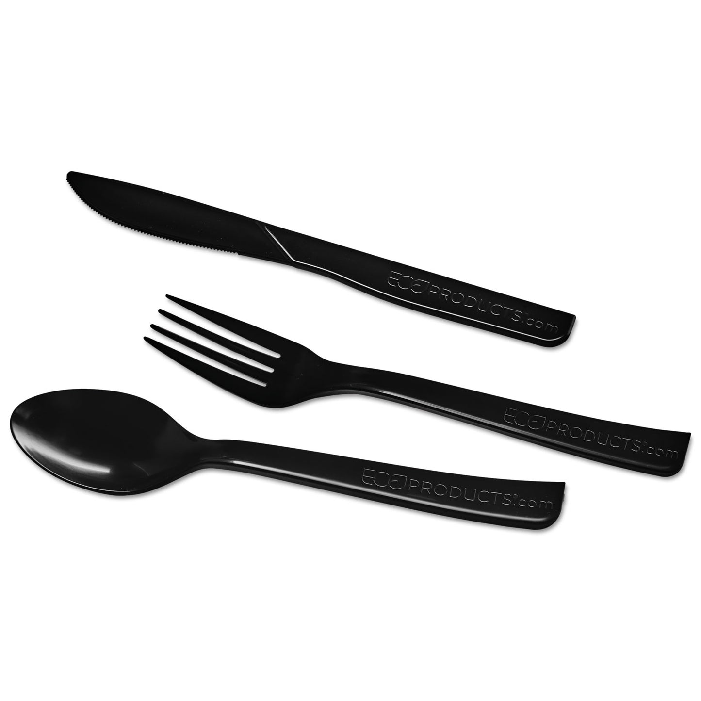 Eco-Products 100% Recycled Content Cutlery, Fork, 6", Black, 50/Pack, 20 Pack/Carton (EPS112)