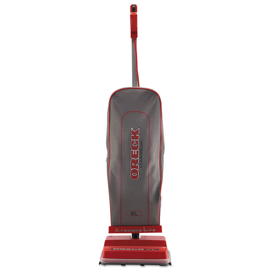 Oreck U2000RB-1 Upright Vacuum, 12" Cleaning Path, Red/Gray