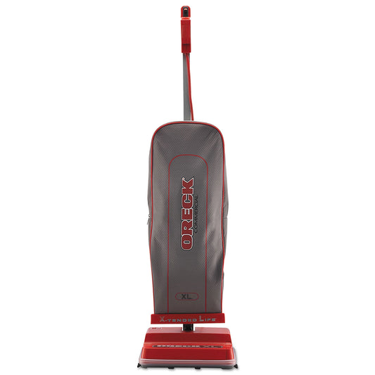 Oreck U2000R-1 Upright Vacuum, 12" Cleaning Path, Red/Gray