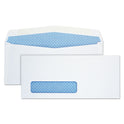 Quality Park Security Tint Window Envelope, #10, Commercial Flap, Gummed Closure, 4.13 x 9.5, White, 500/Box (90130)